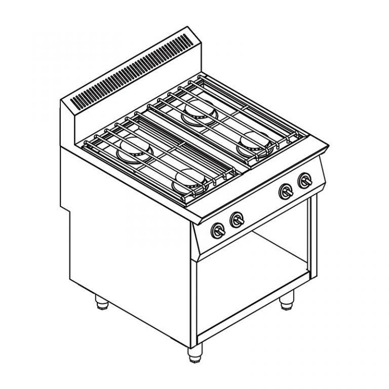 Gas Range (Open Cupboard) – Masria Group